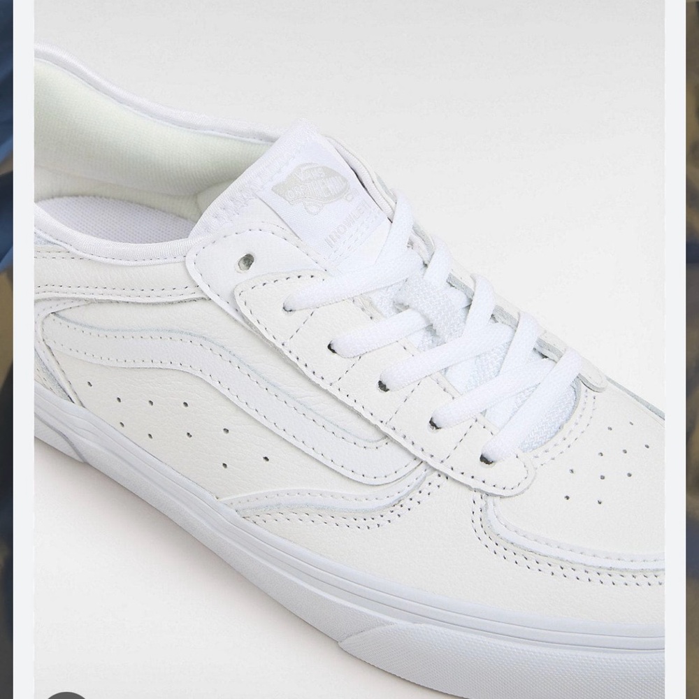 Vans Skate Rowley leather White/White Boys 6.5 Sneakers size NWOB - Picture 2 of 5